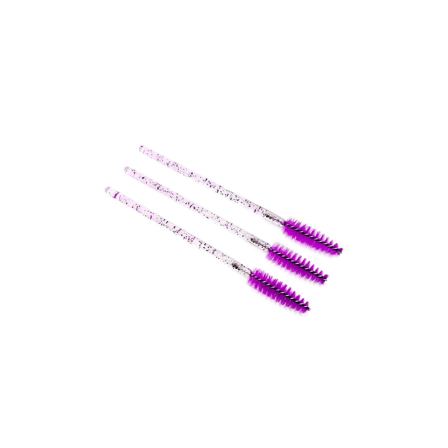 💎 cepillos para pestañas escarchados morado | Tienda WOWMA